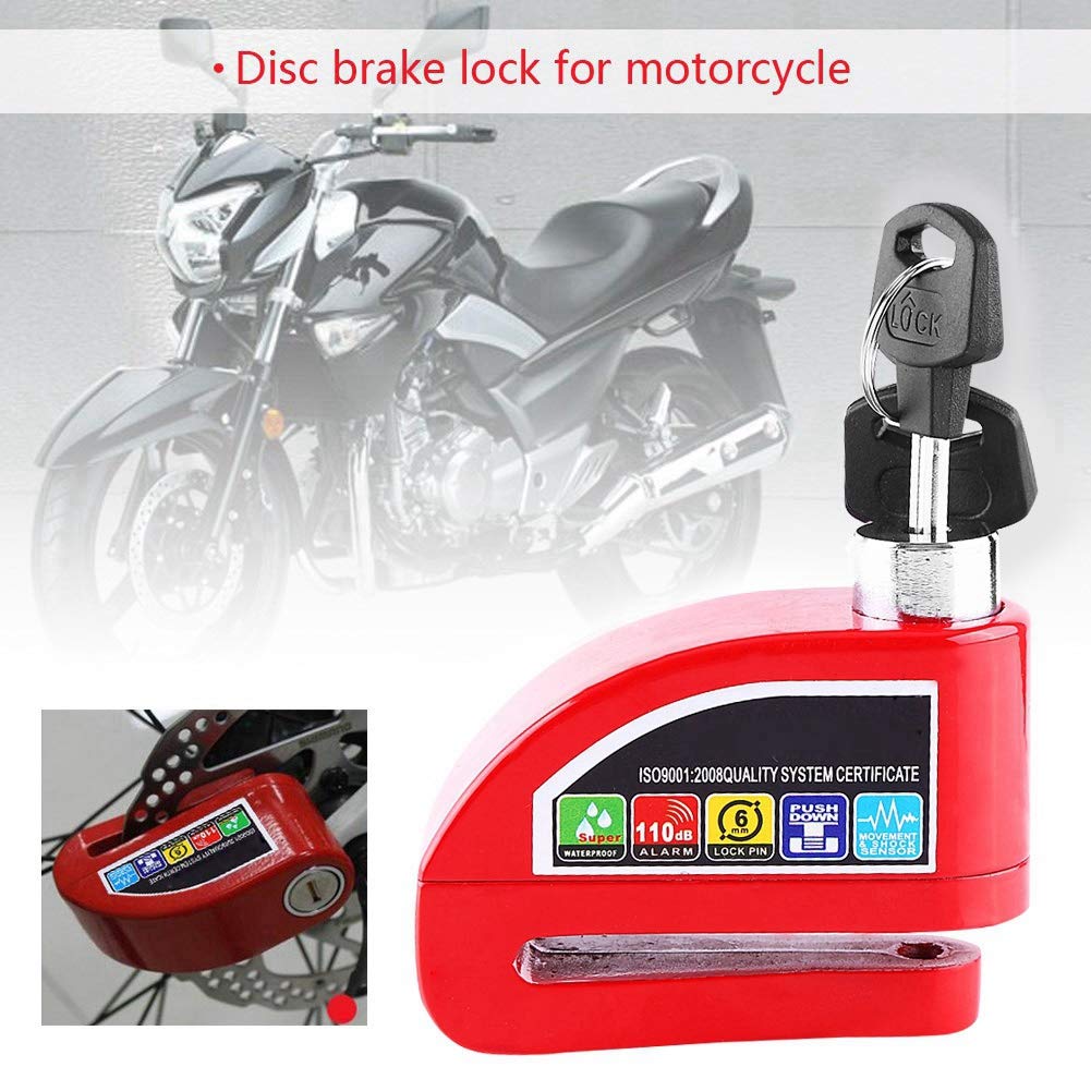 Amazon.com: Disc Brake Lock，FS8305 Red Motorcycle Scooter